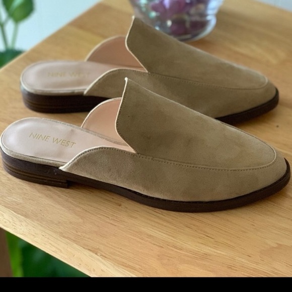 Nine West Shoes - NWOT Nine West Tan Slip On Suede Loafers
